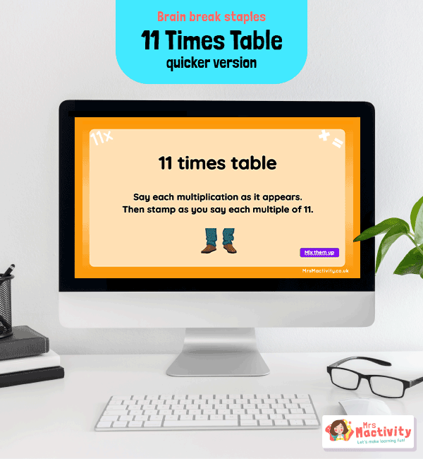 11 Times Table Practice PowerPoint