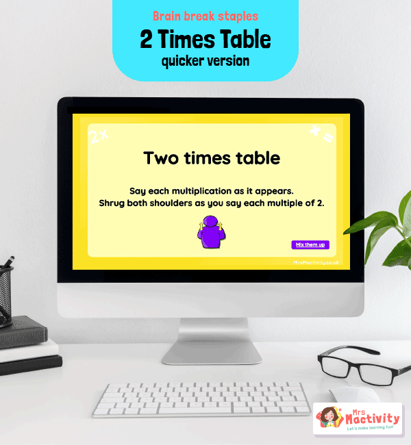 2 Times Table Practice PowerPoint