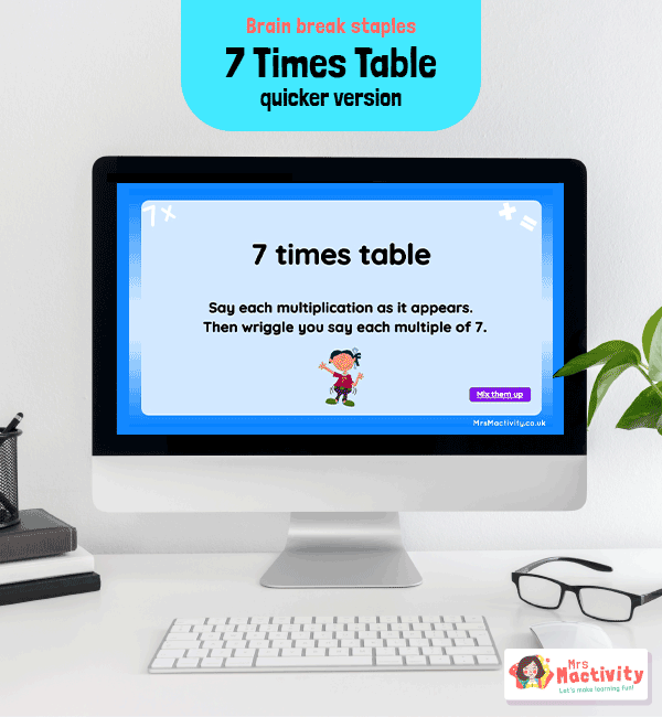 7 Times Table Practice PowerPoint