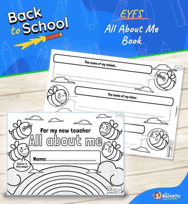 Back to School All About Me Booklet