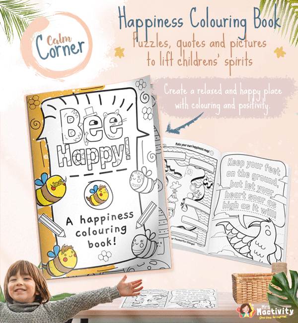 Calm Corner Happiness Colouring Book