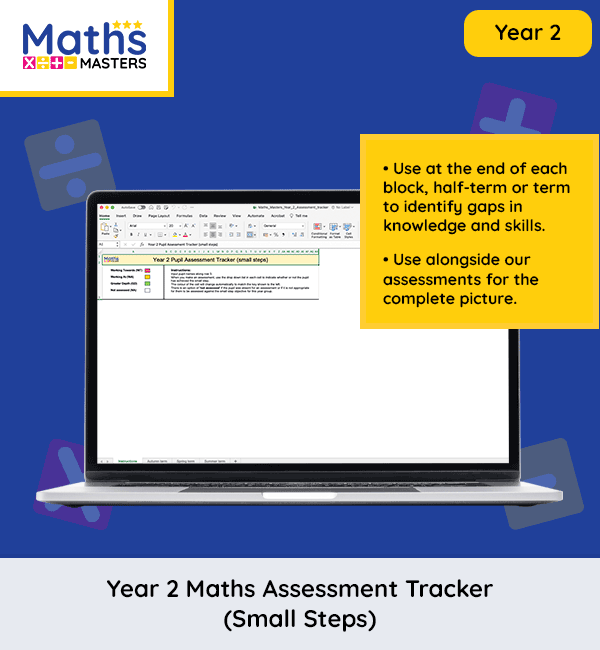 Year 2 Maths Masters Assessment Tracker (Small Steps)