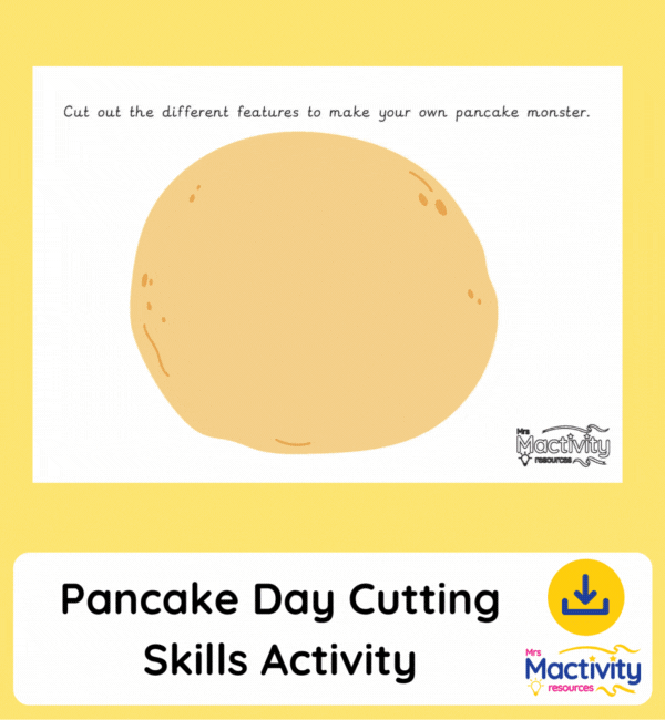 Pancake Day Cutting Skills Activity