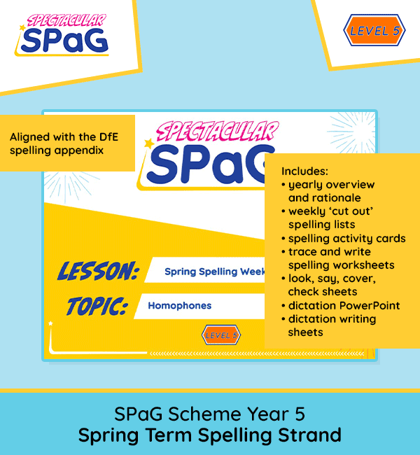 SPaG Scheme Year 5 Spring Term Spelling Strand