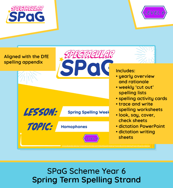 SPaG Scheme Year 6 Spring Term Spelling Strand