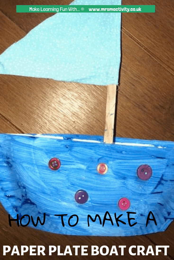 How to Make a Paper Plate Boat Craft | Mrs Mactivity